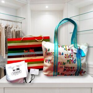 Coach Poppy Is A Girl Signature Glam Tote #14986